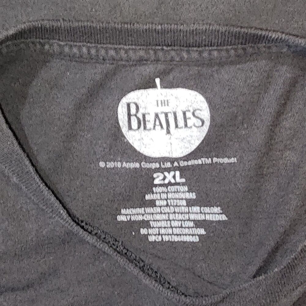 The Beatles Abbey Road Black Graphic T-Shirt Men’s 2XL Classic Rock Band Tee - Picture 3 of 5